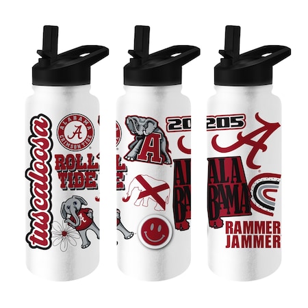 Logo Brands Alabama 34oz Native Quencher Bottle 102-S34QB-63